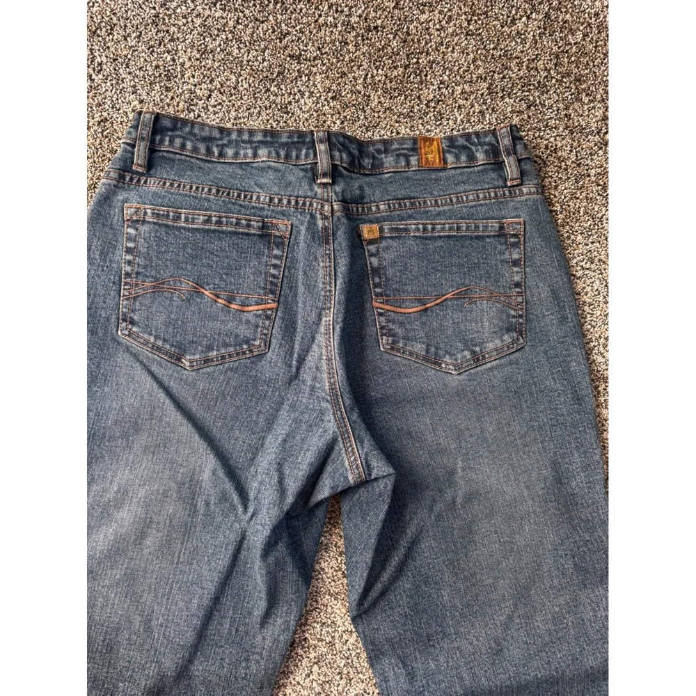 Aura WRANGLER Bootcut vintage Jeans‎ Dark Wash Denim Pockets Women's 10Petite